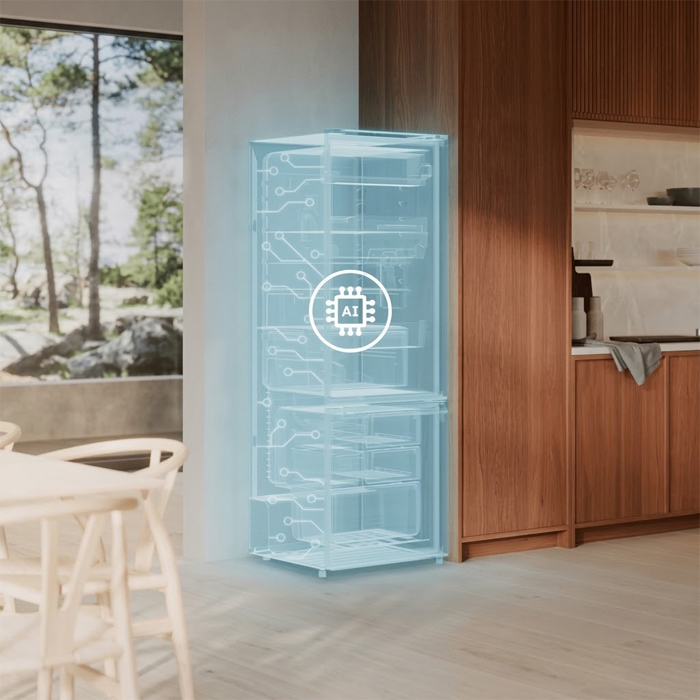Electrolux Kulkas 2 Pintu Freezer Bawah Inverter AICoolAssist 335 Liter - EBM3402L-B